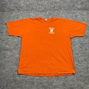 Plus Skateshop Fort Walton Beach FL Orange Graphic T-Shirt Mens 3XL Anvil Cotton